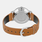 Enticer Women Quartz Silver Dial Analog Leather Watch A2295