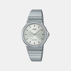 Youth Women Quartz Silver Dial Analog Stainless Steel Watch A2296