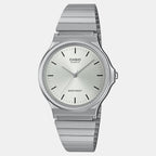 Youth Women Quartz Silver Dial Analog Stainless Steel Watch A2296