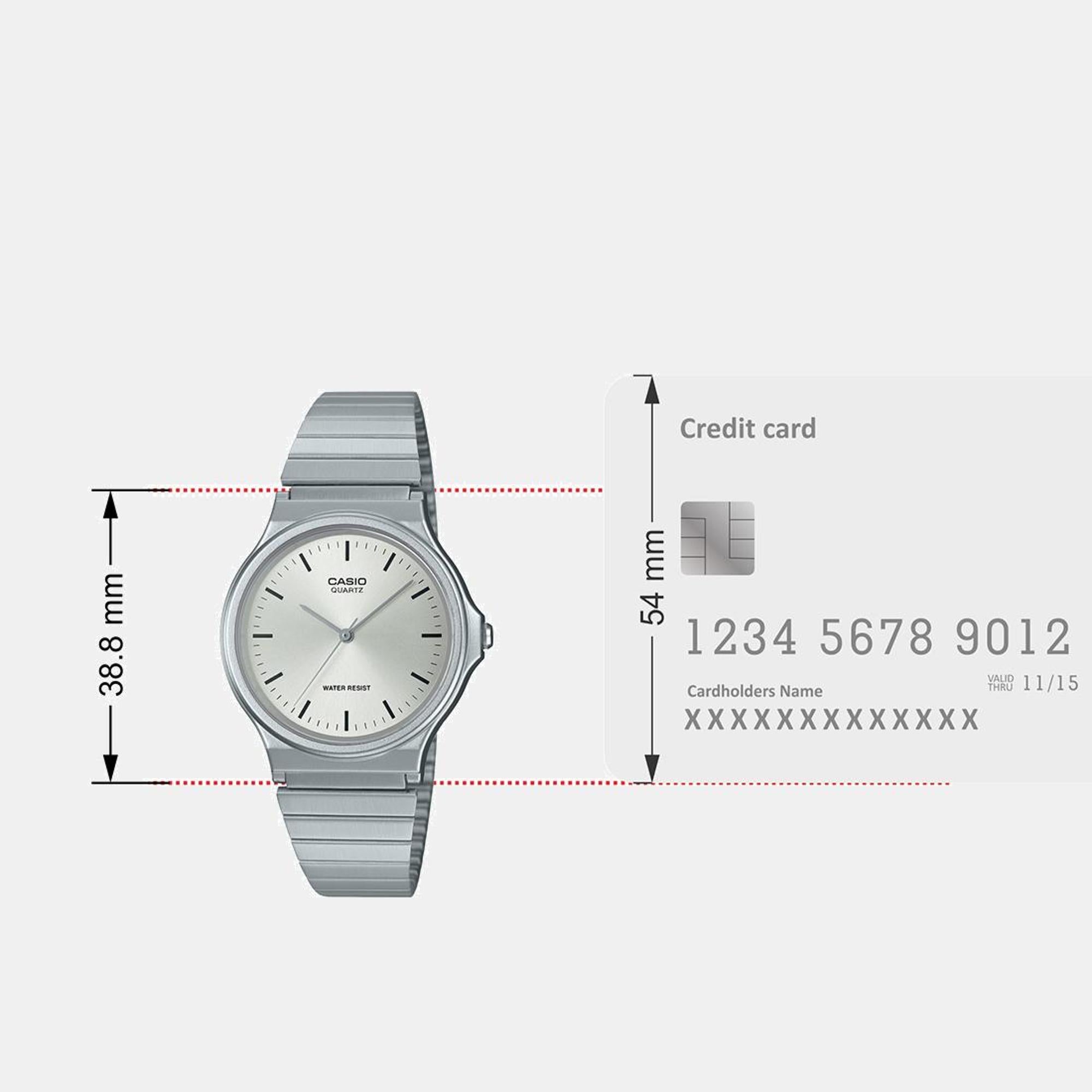 Youth Women Quartz Silver Dial Analog Stainless Steel Watch A2296