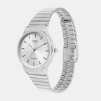 Youth Women Quartz Silver Dial Analog Stainless Steel Watch A2296