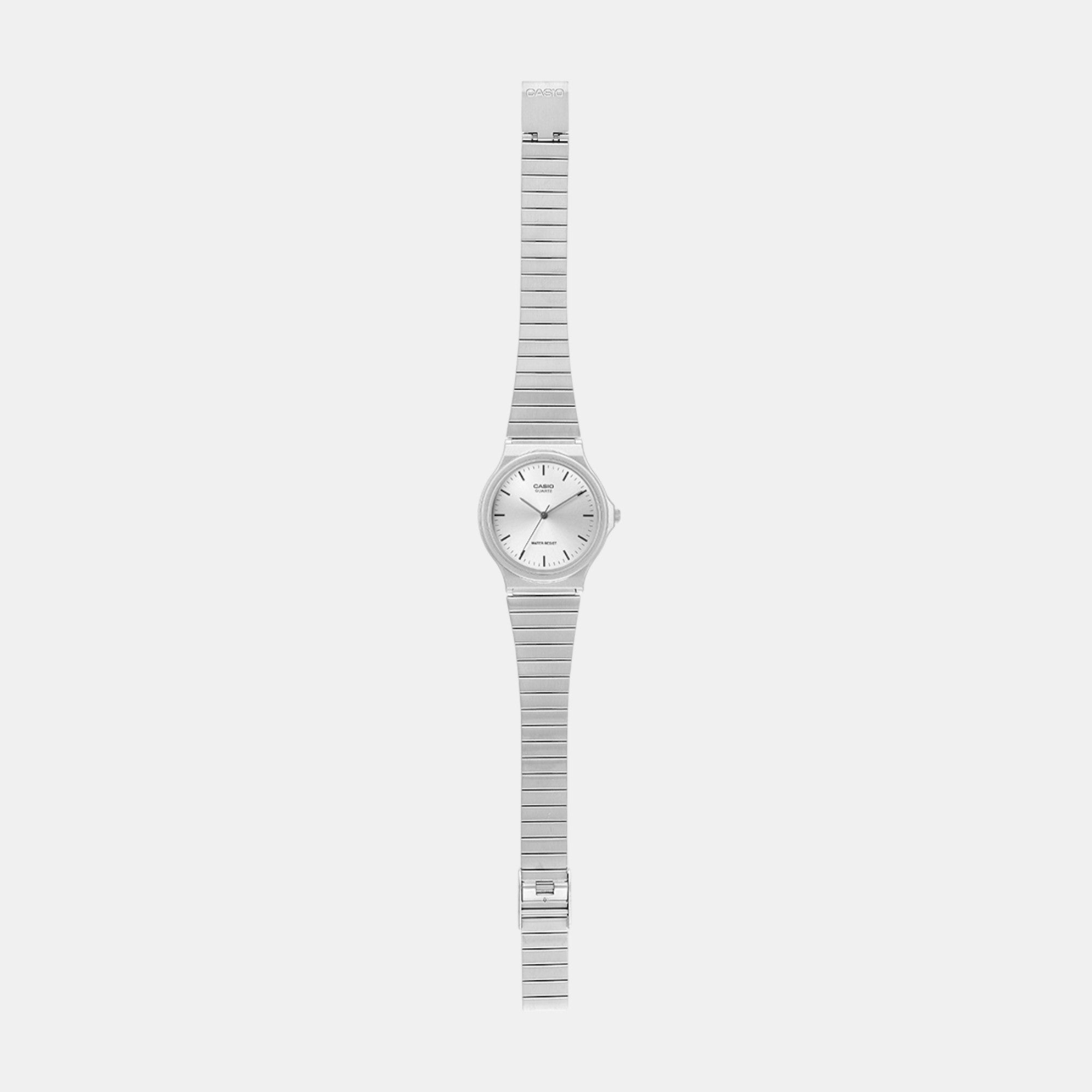 Youth Women Quartz Silver Dial Analog Stainless Steel Watch A2296