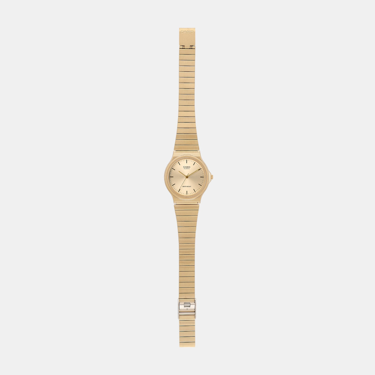 Youth Unisex Quartz Gold Dial Analog Stainless Steel Watch A2297