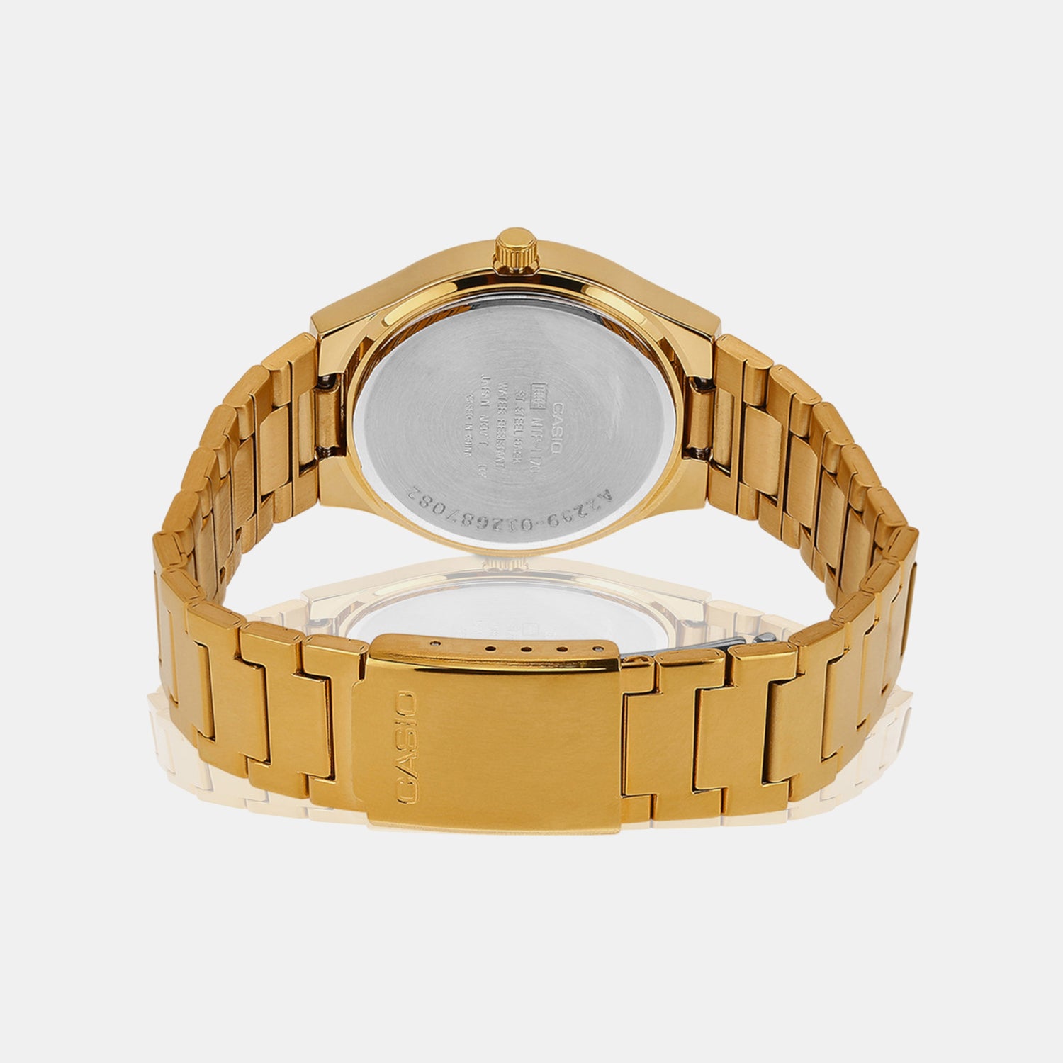 Enticer Men Quartz Gold Dial Analog Stainless Steel Watch A2299