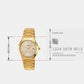 Enticer Men Quartz Gold Dial Analog Stainless Steel Watch A2299