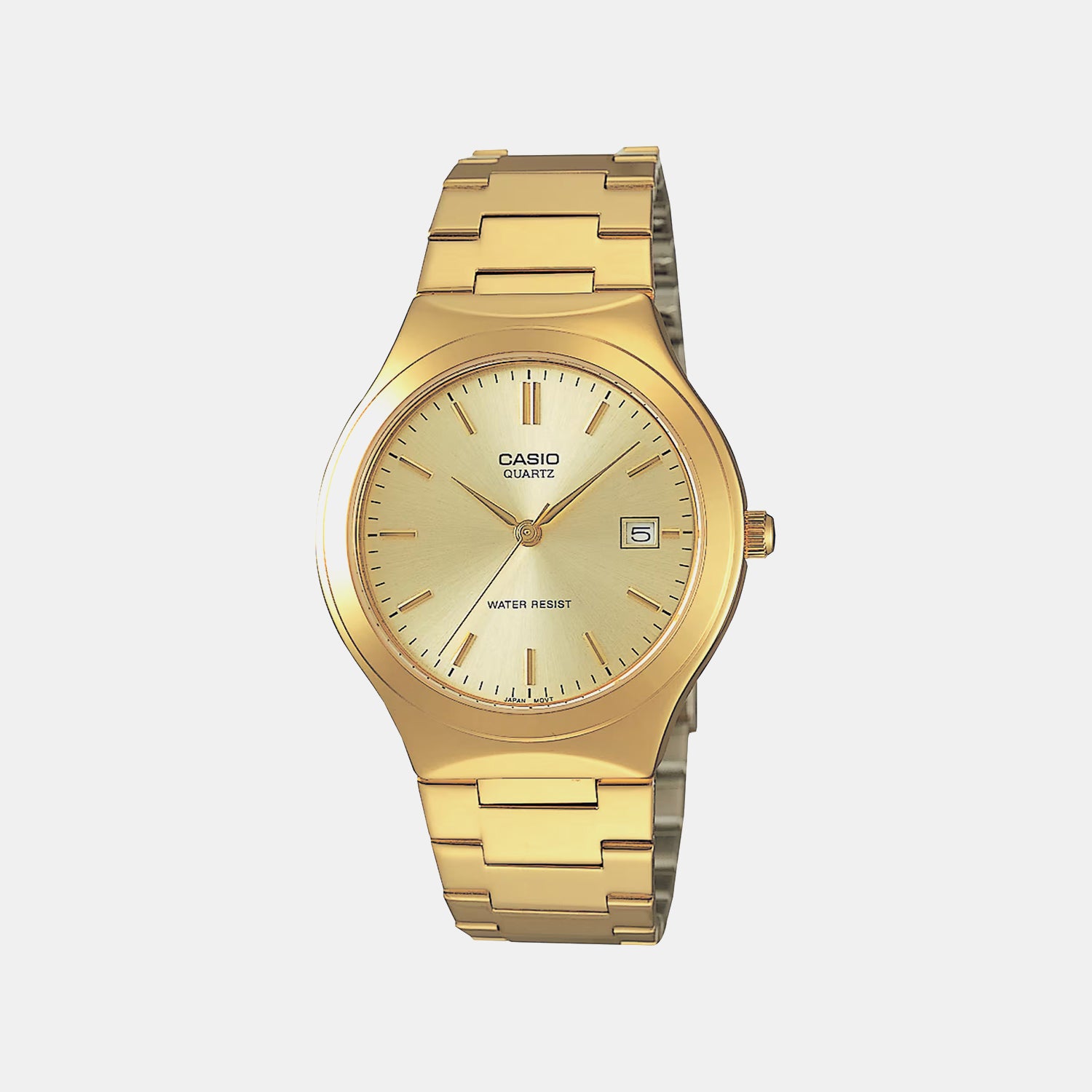 Enticer Men Quartz Gold Dial Analog Stainless Steel Watch A2299