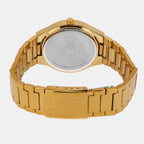 Enticer Men Quartz Gold Dial Analog Stainless Steel Watch A2299