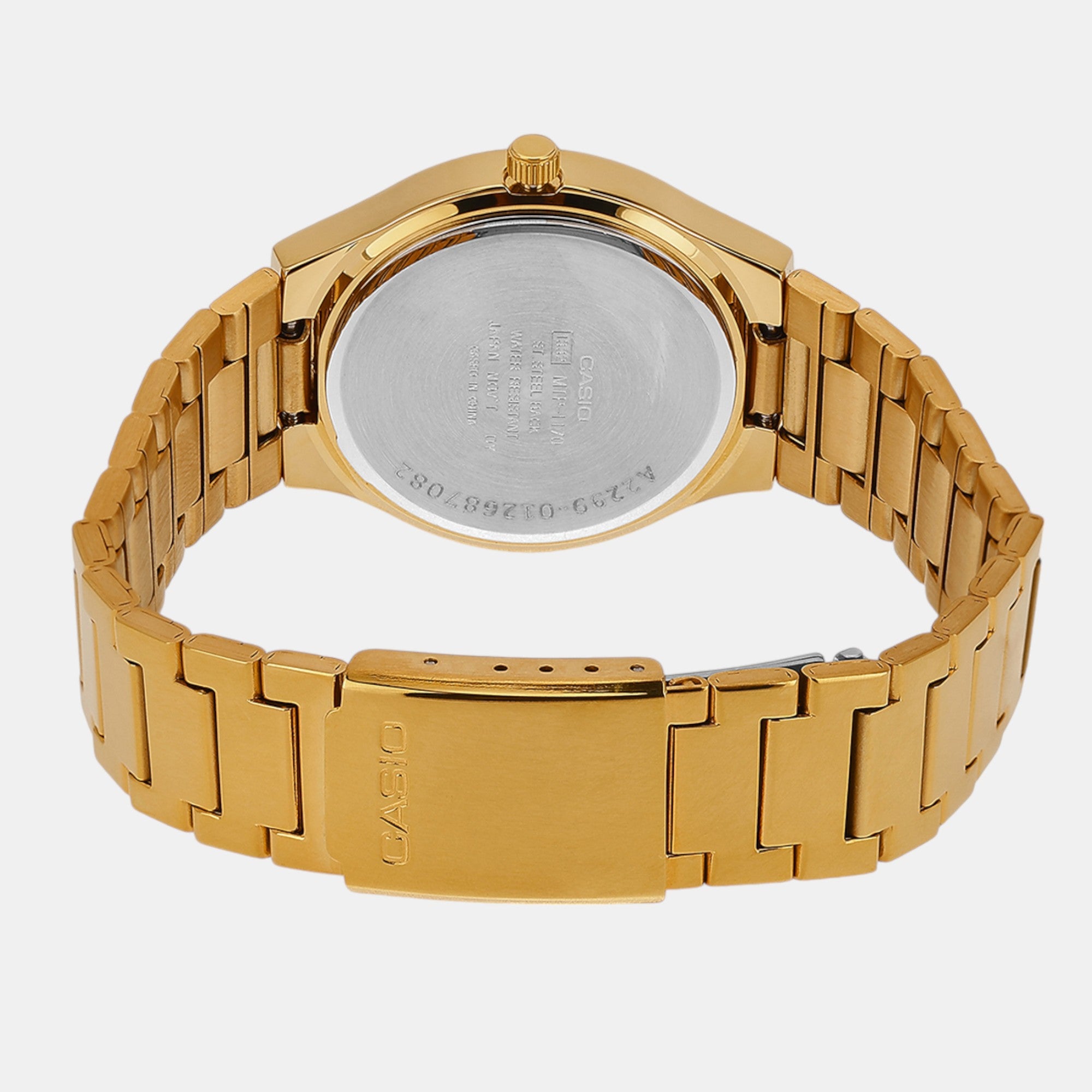 Enticer Men Quartz Gold Dial Analog Stainless Steel Watch A2299