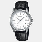 Enticer Men Quartz White Dial Analog Leather Watch A2300