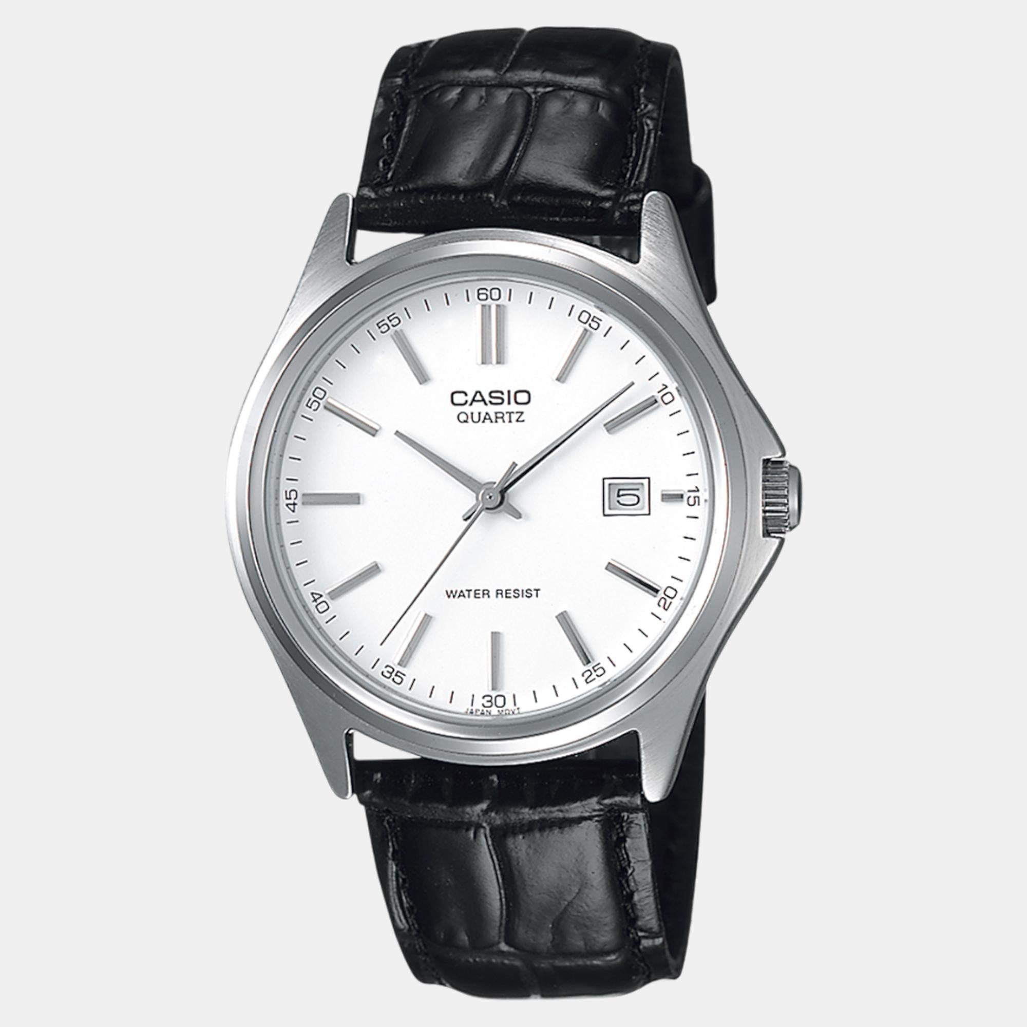 Enticer Men Quartz White Dial Analog Leather Watch A2300