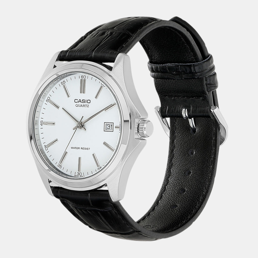 Enticer Men Quartz White Dial Analog Leather Watch A2300