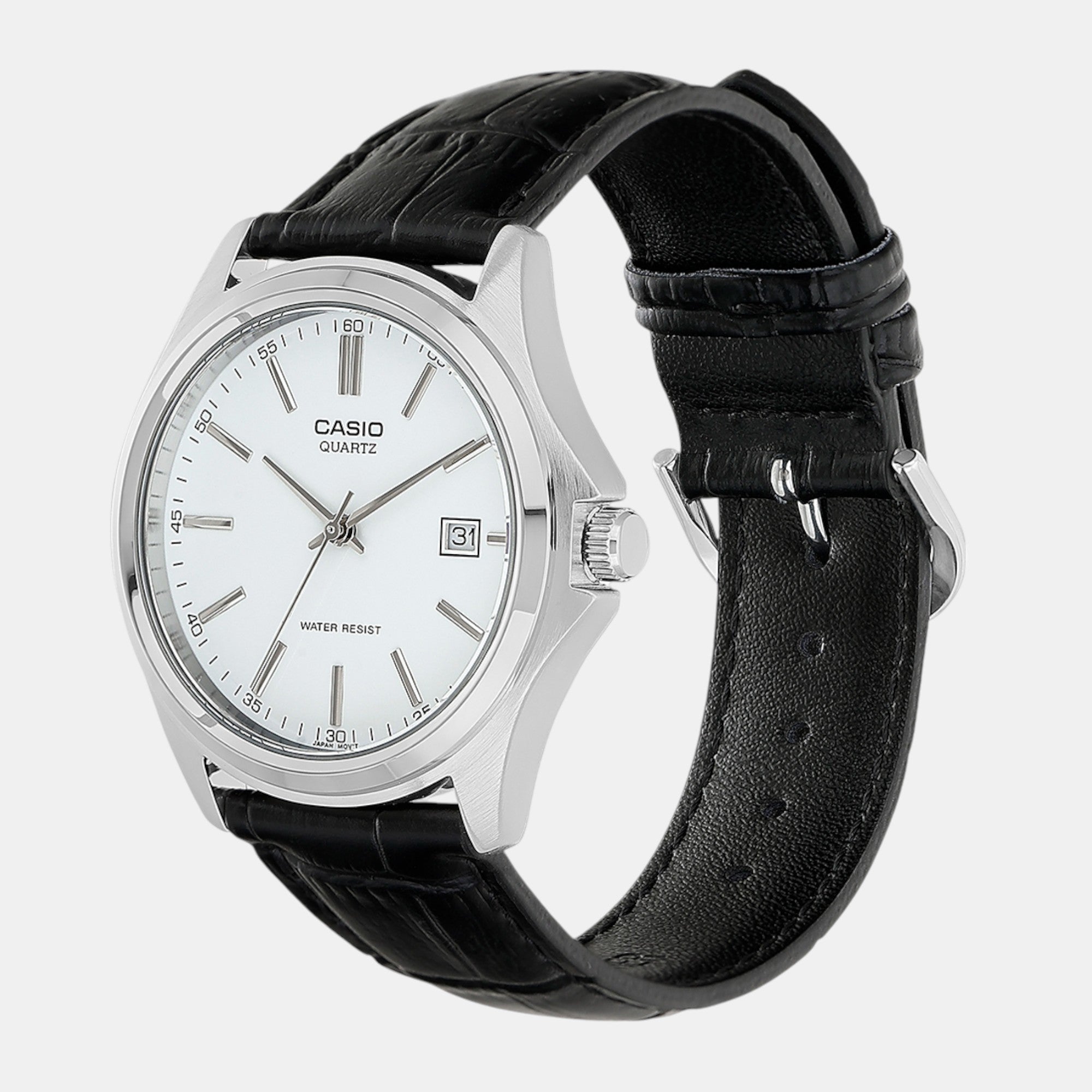 Enticer Men Quartz White Dial Analog Leather Watch A2300