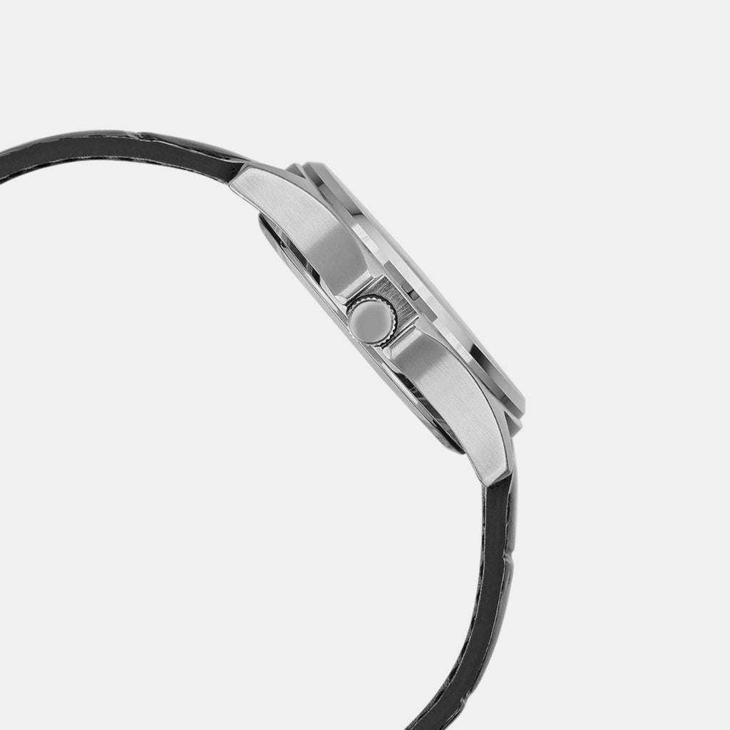 Enticer Men Quartz White Dial Analog Leather Watch A2300