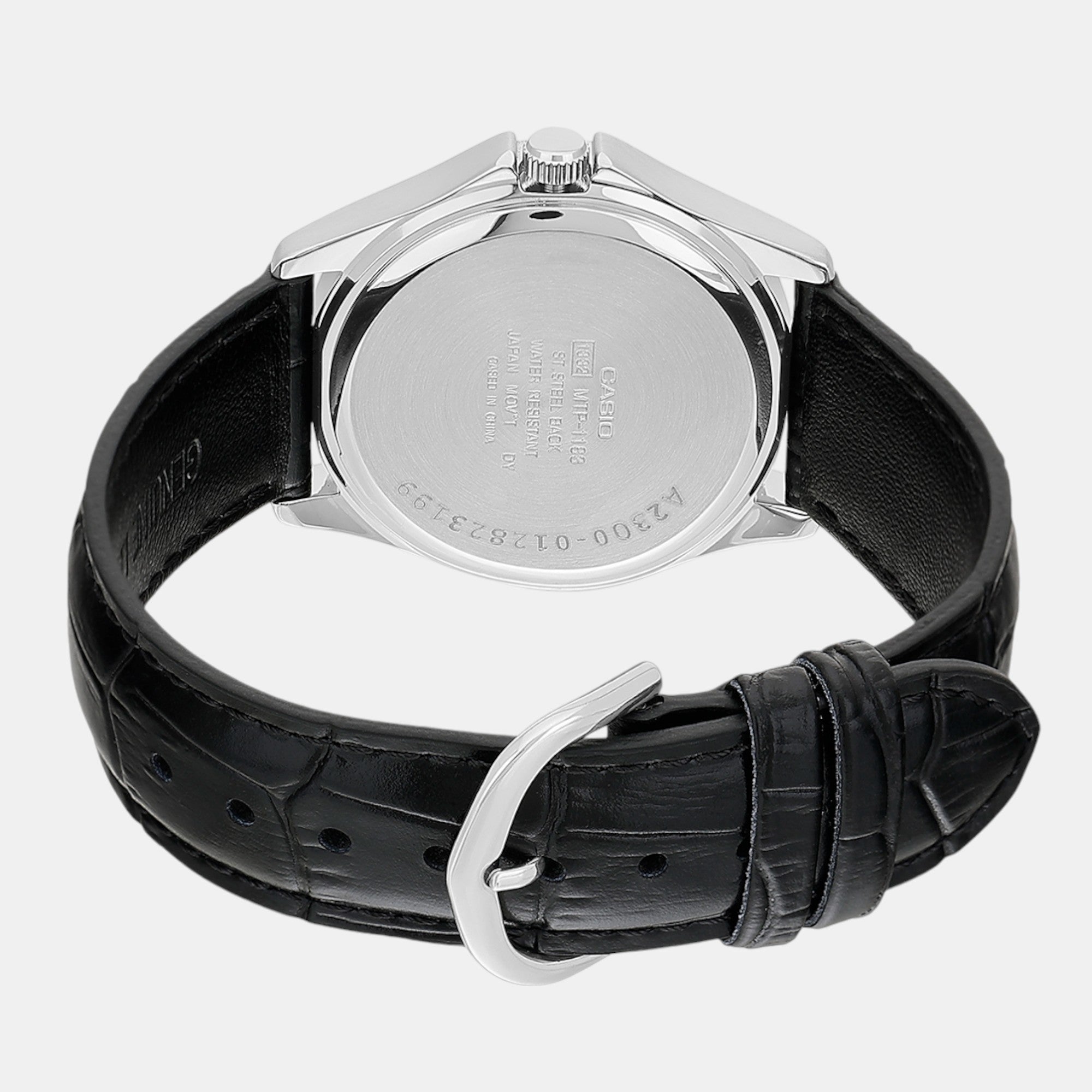 Enticer Men Quartz White Dial Analog Leather Watch A2300