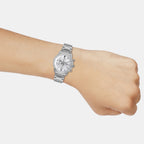 Enticer Men Quartz Silver Dial Chronograph Stainless Steel Watch A2305