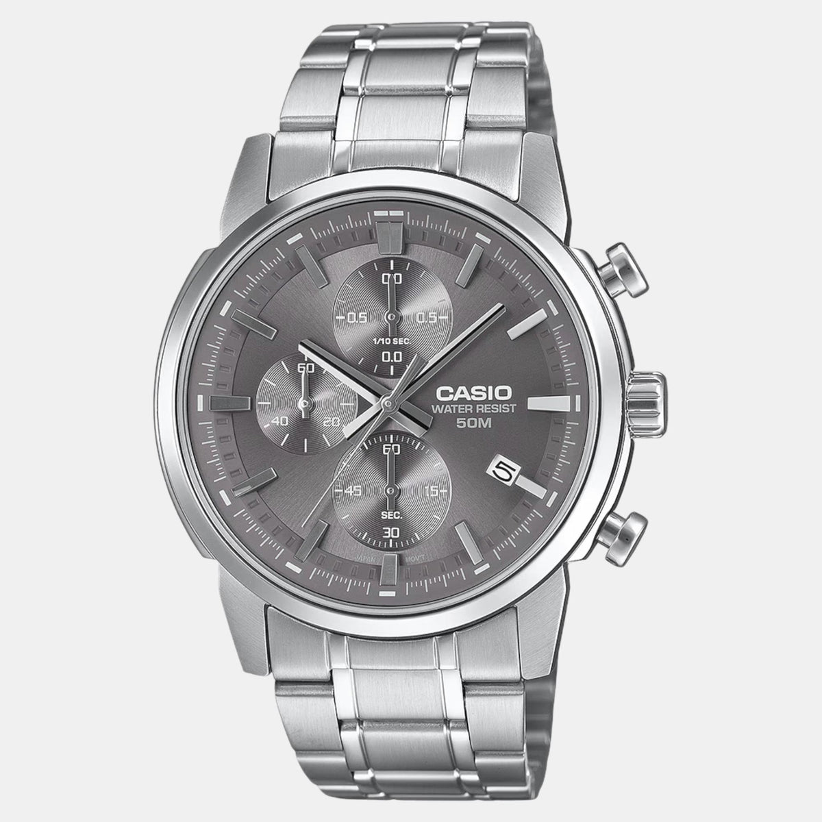 Enticer Men Quartz Brown Dial Chronograph Stainless Steel Watch A2306