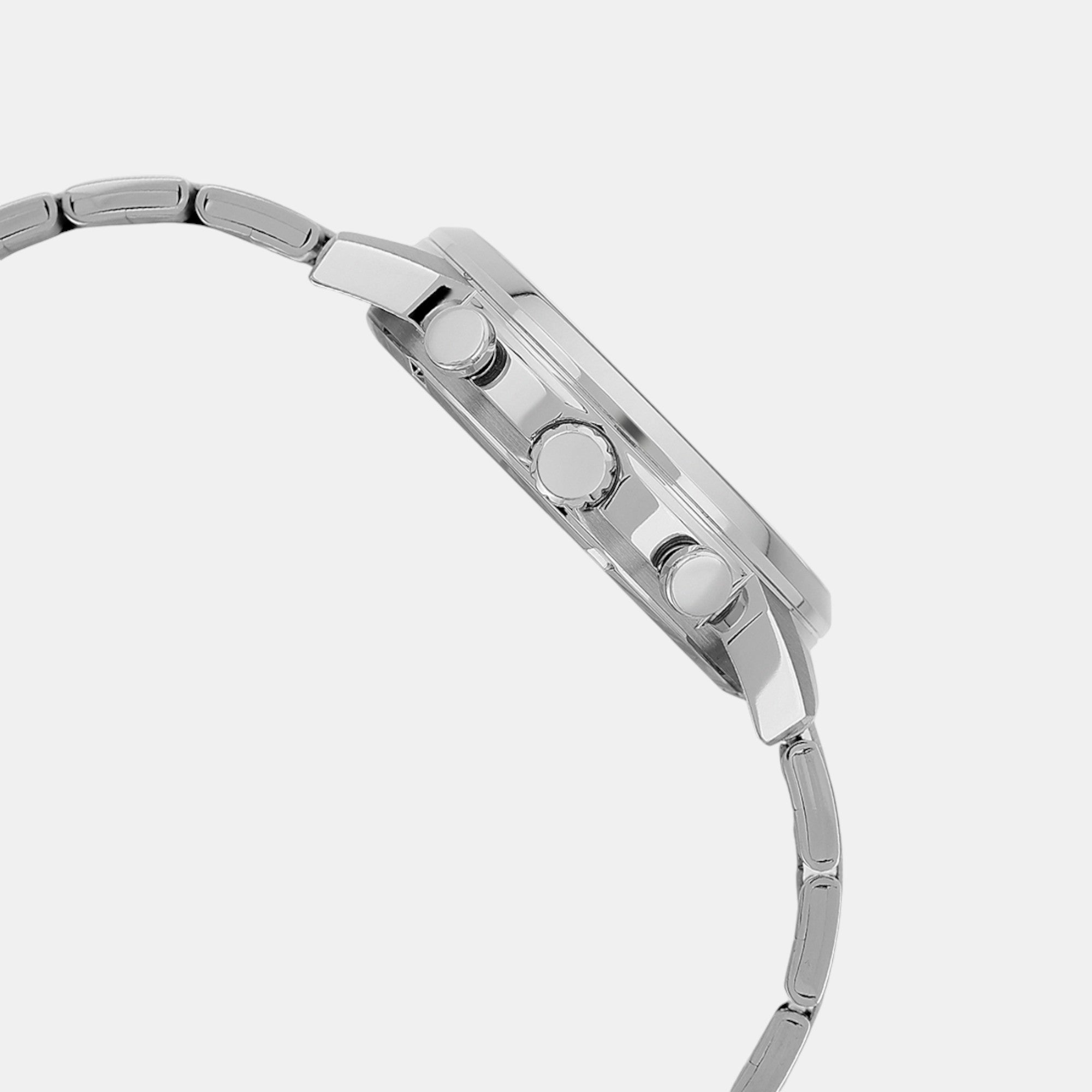 Enticer Men Quartz Brown Dial Chronograph Stainless Steel Watch A2306