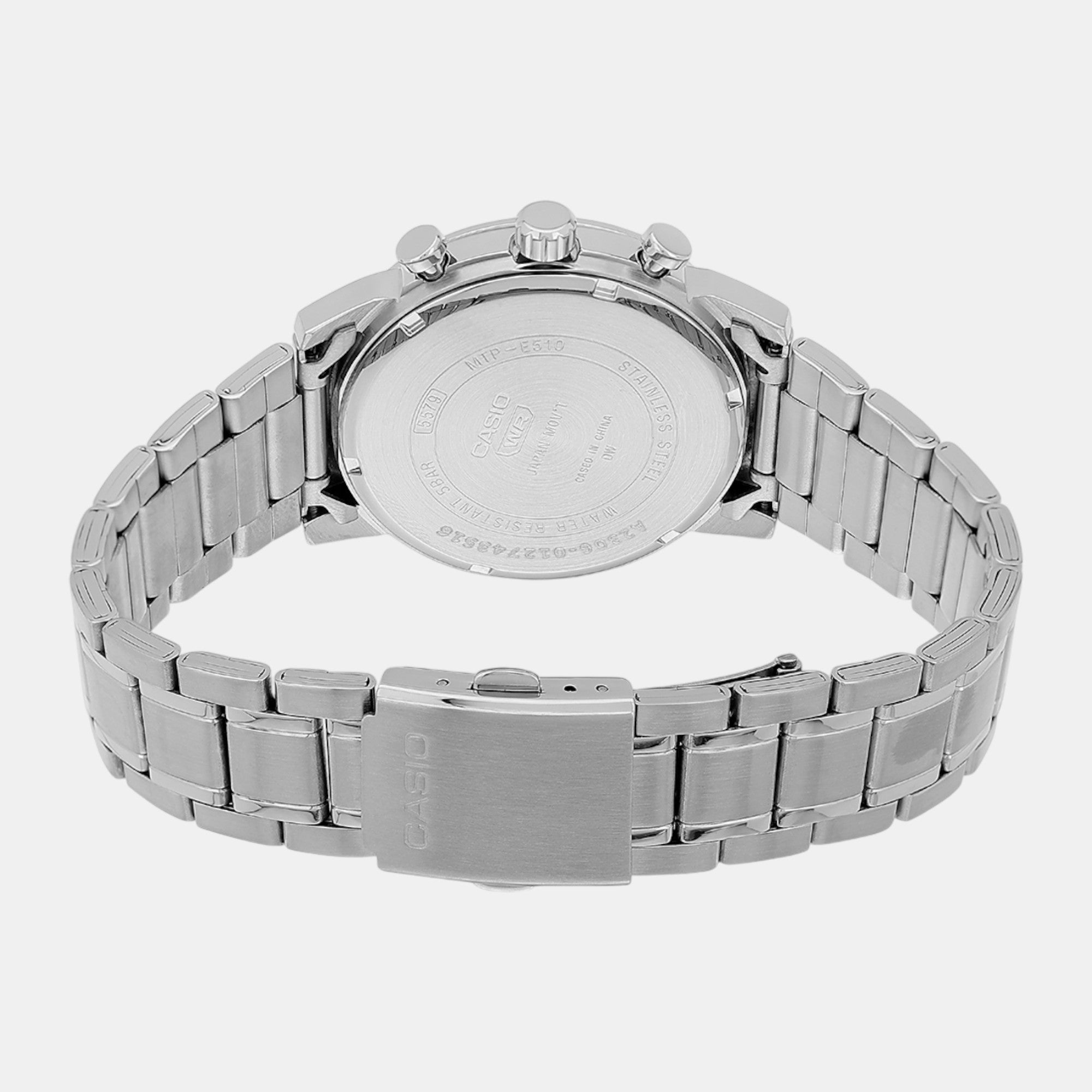 Enticer Men Quartz Brown Dial Chronograph Stainless Steel Watch A2306