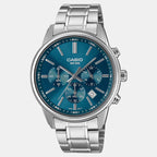 Enticer Men Quartz Blue Dial Chronograph Stainless Steel Watch A2308