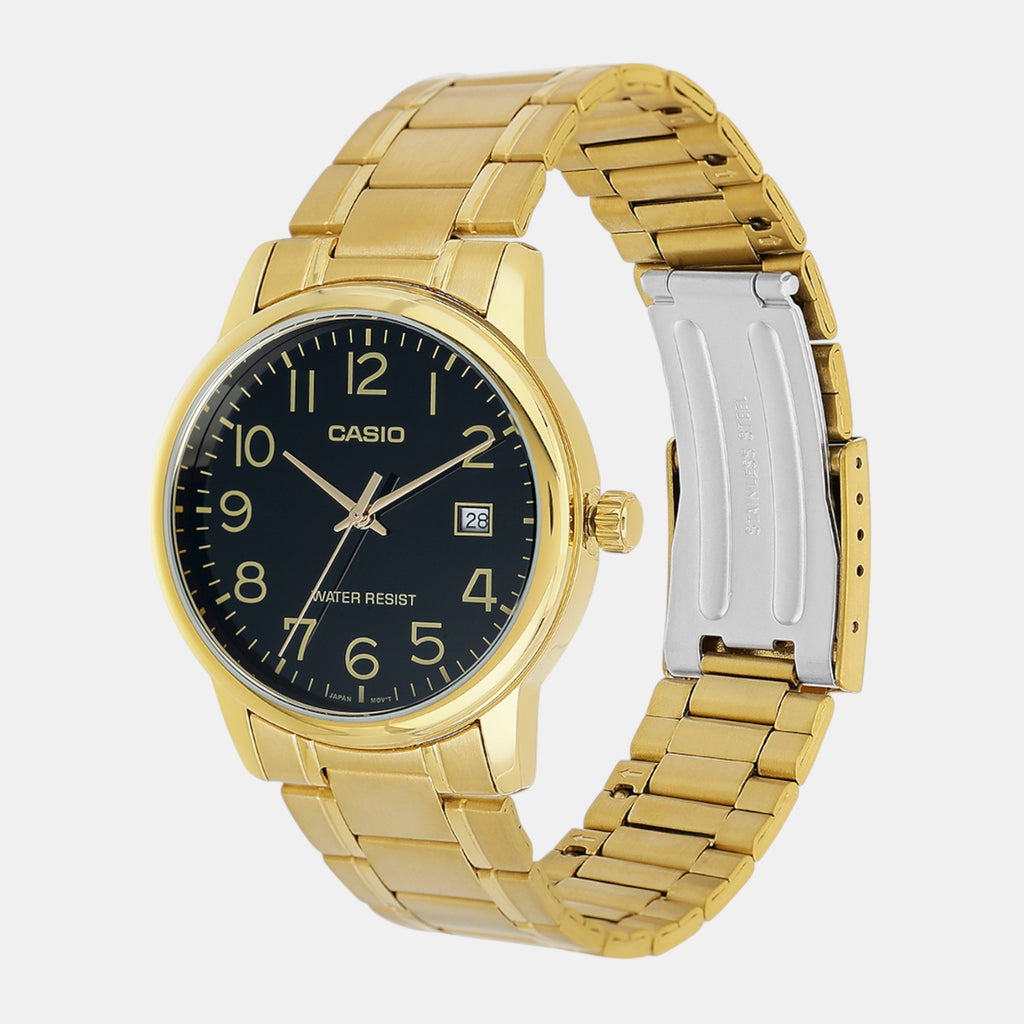 Enticer Men Quartz Black Dial Analog Stainless Steel Watch A2311