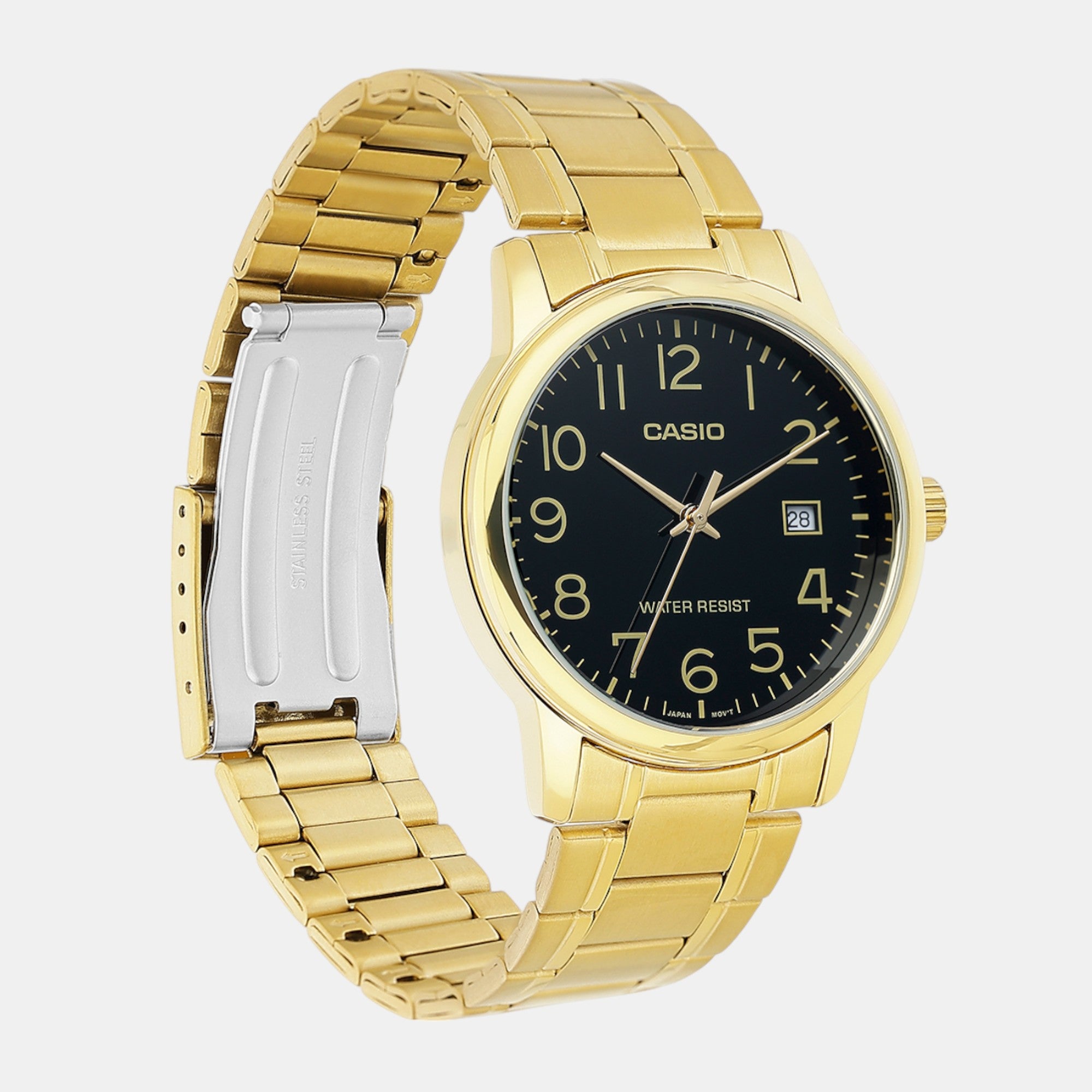 Enticer Men Quartz Black Dial Analog Stainless Steel Watch A2311