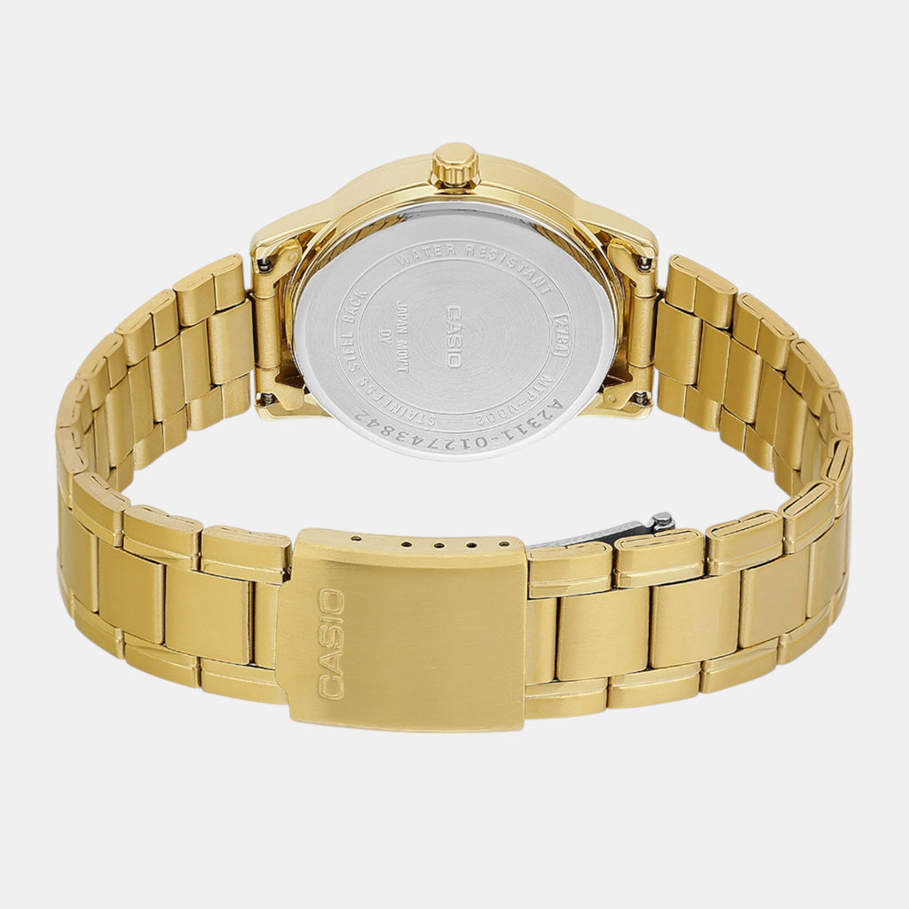 Enticer Men Quartz Black Dial Analog Stainless Steel Watch A2311