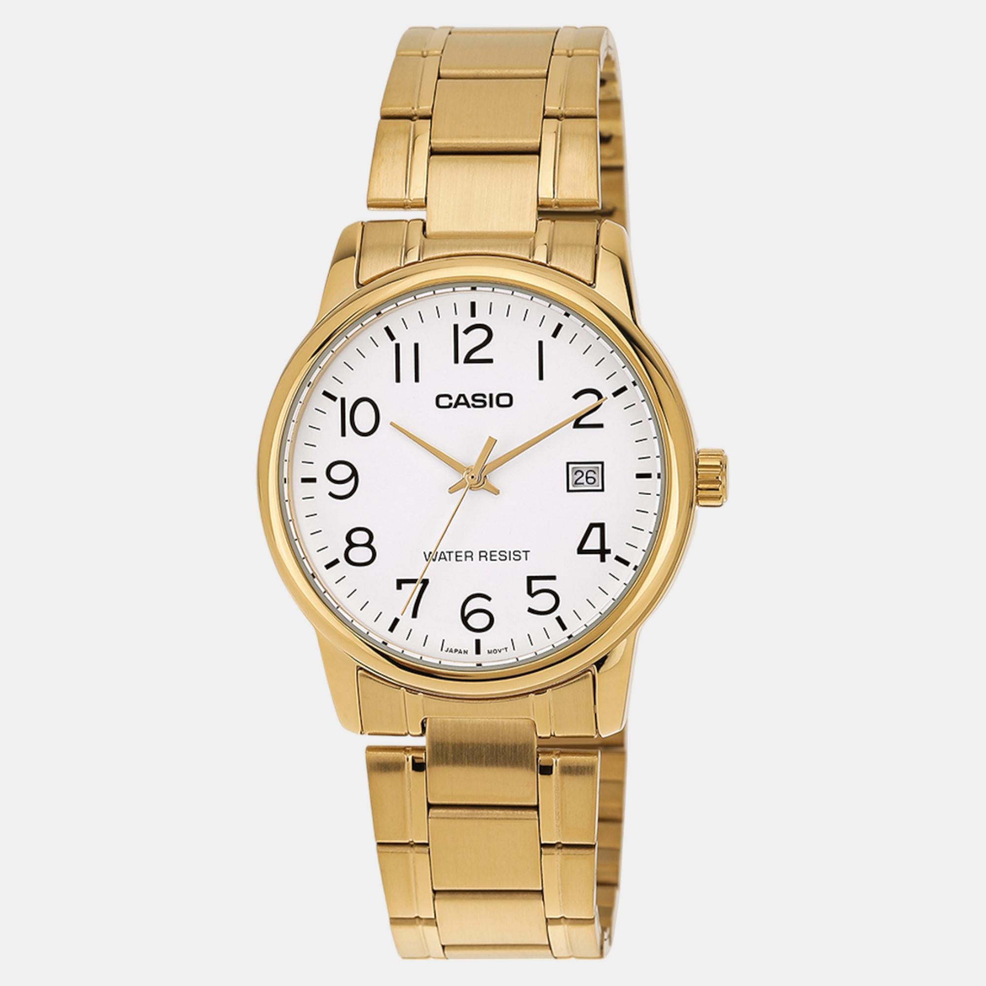 Enticer Men Quartz White Dial Analog Stainless Steel Watch A2312