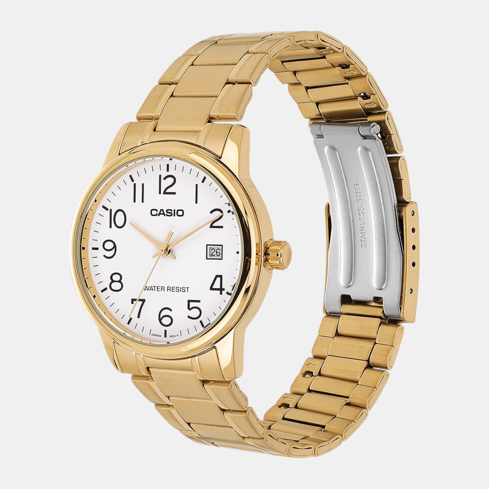 Enticer Men Quartz White Dial Analog Stainless Steel Watch A2312