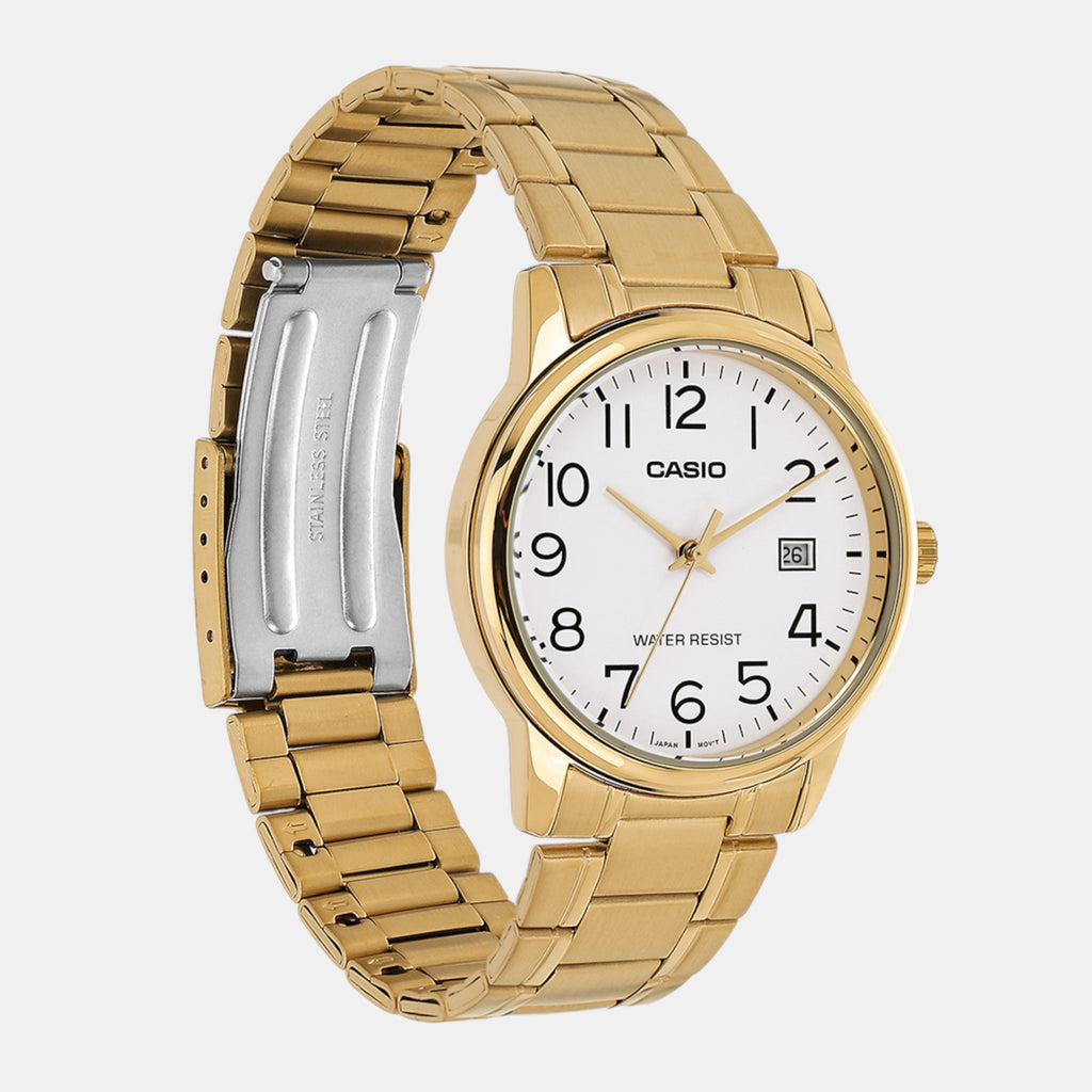 Enticer Men Quartz White Dial Analog Stainless Steel Watch A2312