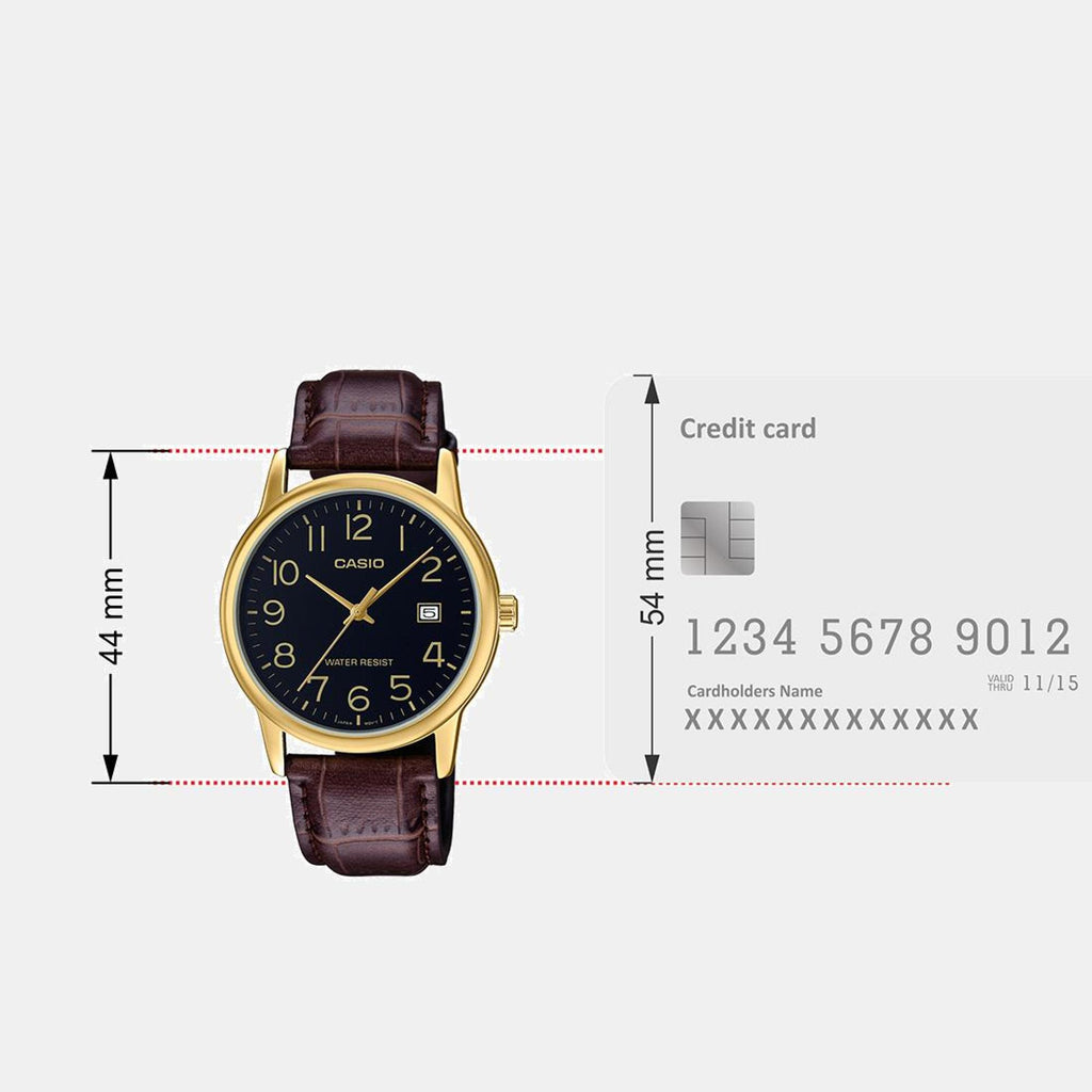 Enticer Men Quartz Black Dial Analog Leather Watch A2313