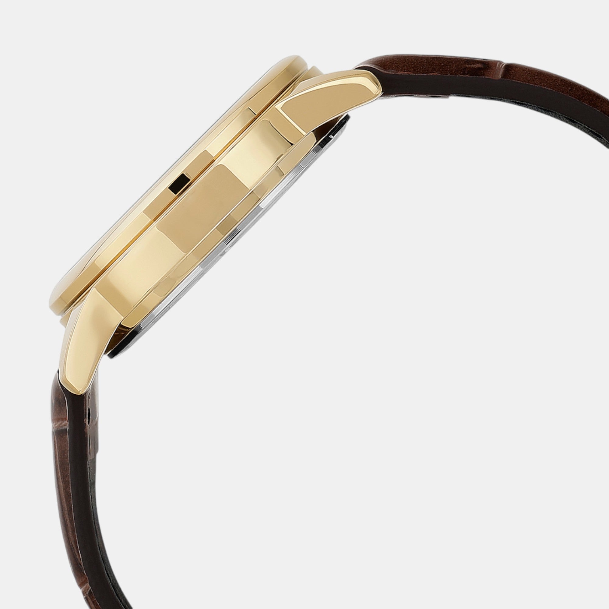 Enticer Men Quartz Black Dial Analog Leather Watch A2313