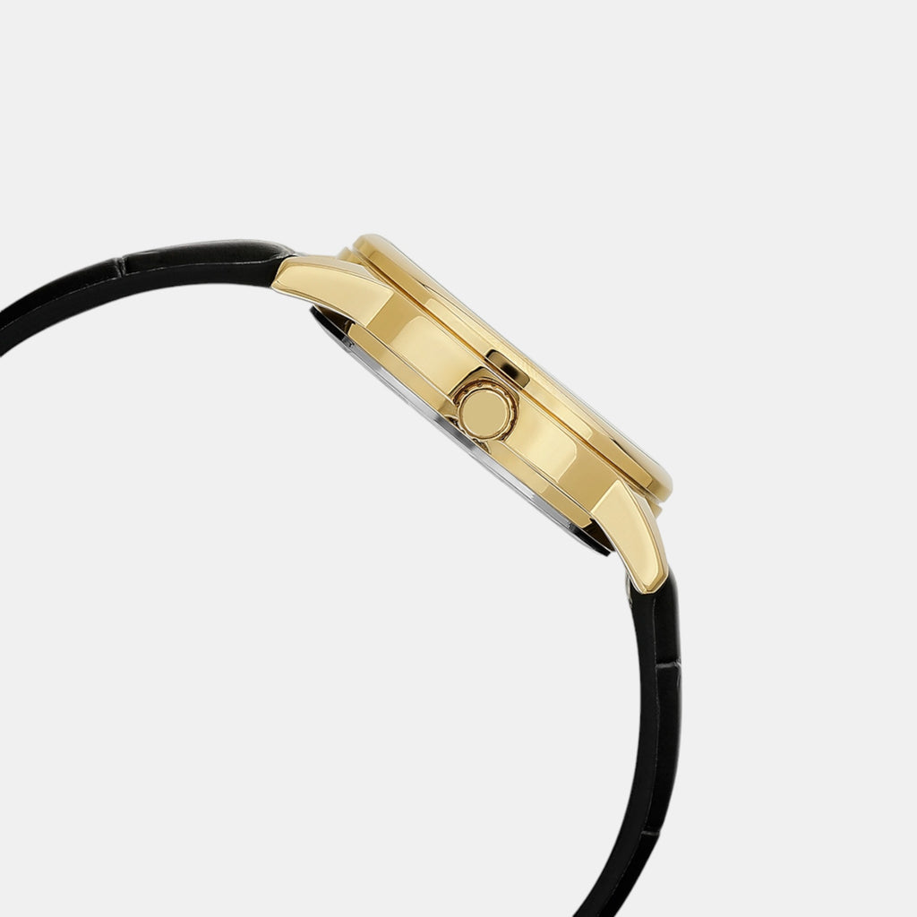 Enticer Men Quartz White Dial Analog Leather Watch A2314