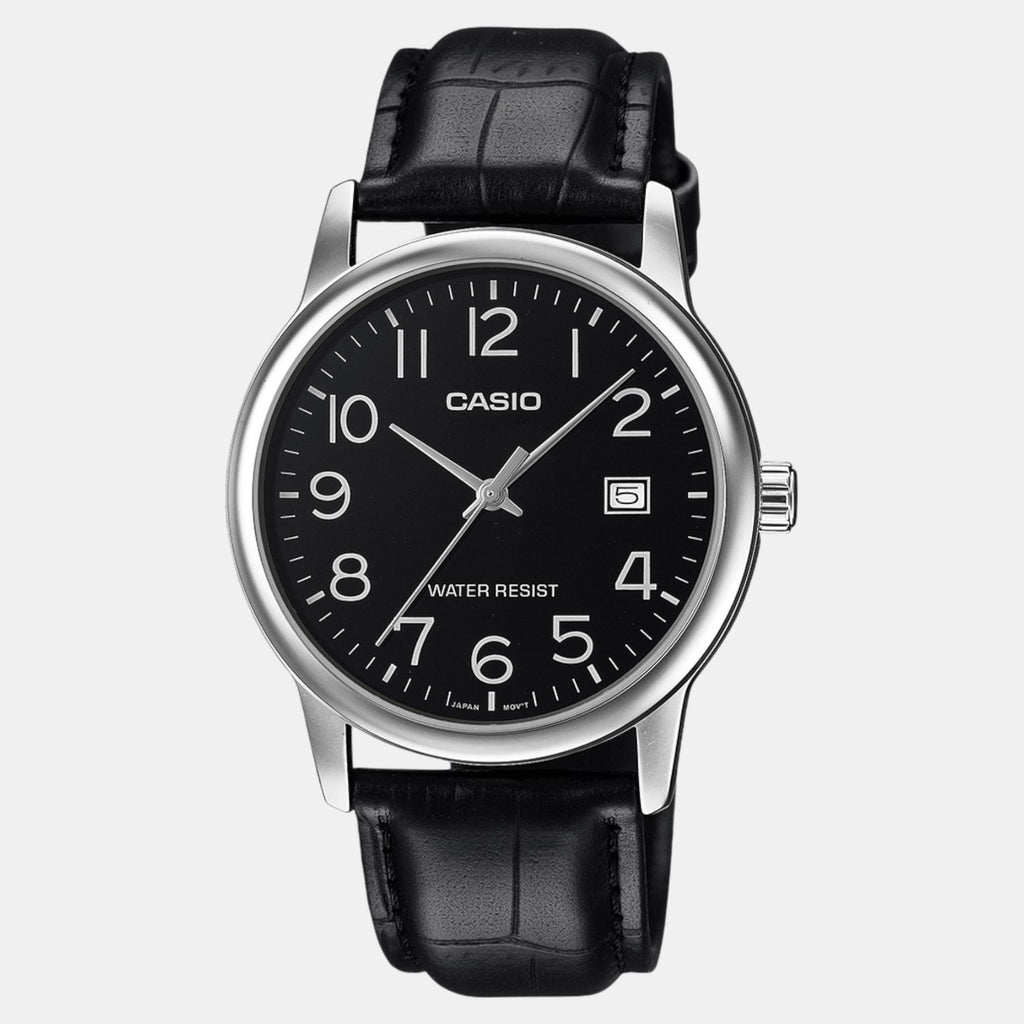 Enticer Men Quartz Black Dial Analog Leather Watch A2315