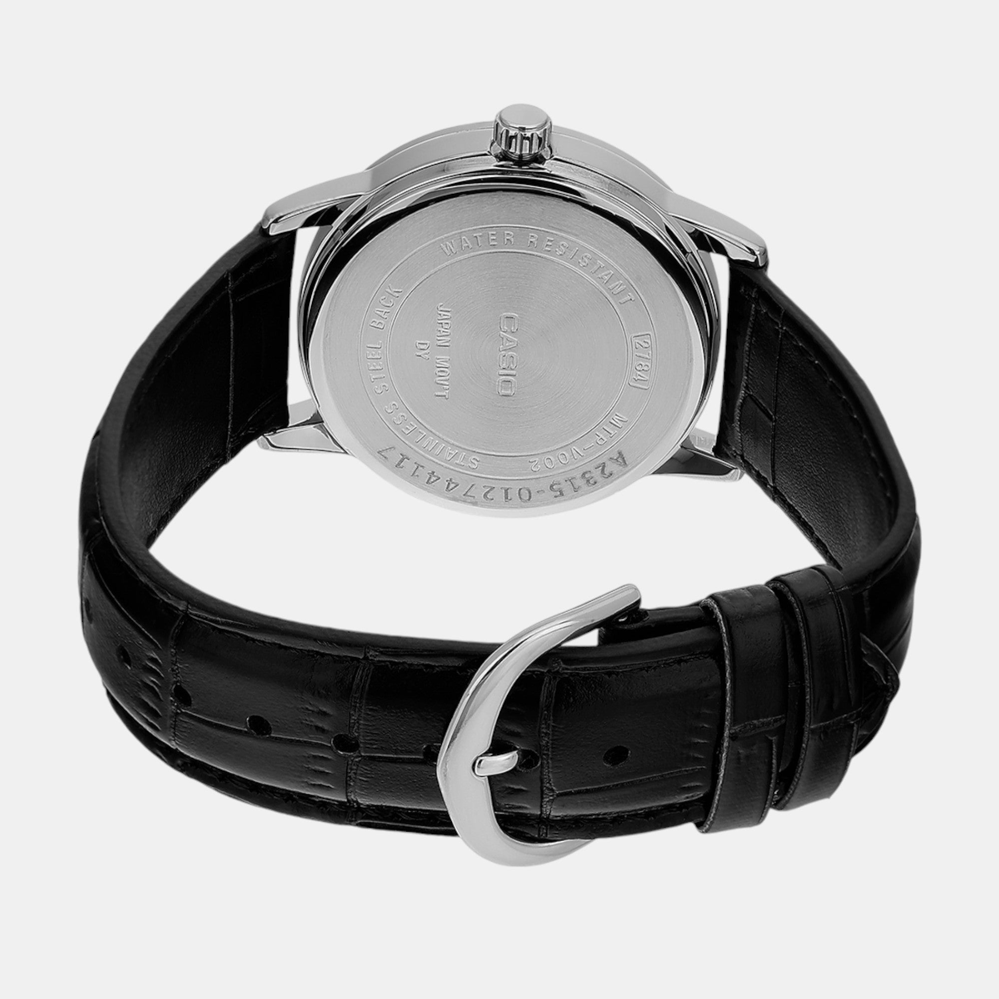 Enticer Men Quartz Black Dial Analog Leather Watch A2315