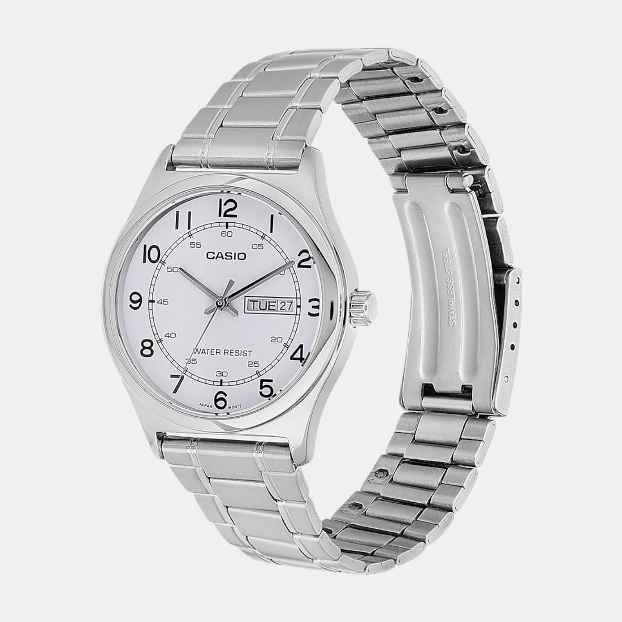 Enticer Men Quartz White Dial Analog Stainless Steel Watch A2316