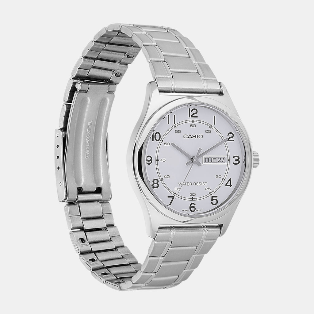 Enticer Men Quartz White Dial Analog Stainless Steel Watch A2316