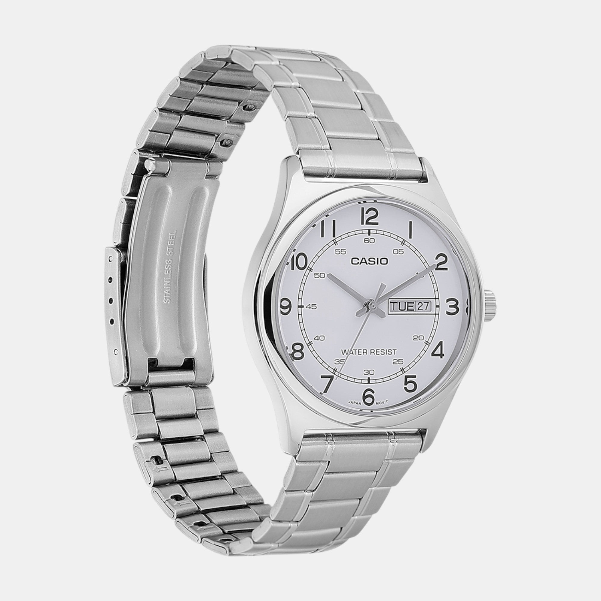 Enticer Men Quartz White Dial Analog Stainless Steel Watch A2316