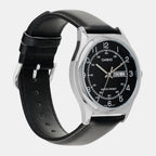 Enticer Men Quartz Black Dial Analog Leather Watch A2317