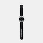Enticer Men Quartz Black Dial Analog Leather Watch A2317