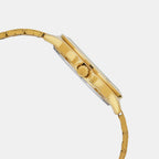 Enticer Men Quartz Gold Dial Multi-Function Stainless Steel Watch A2319