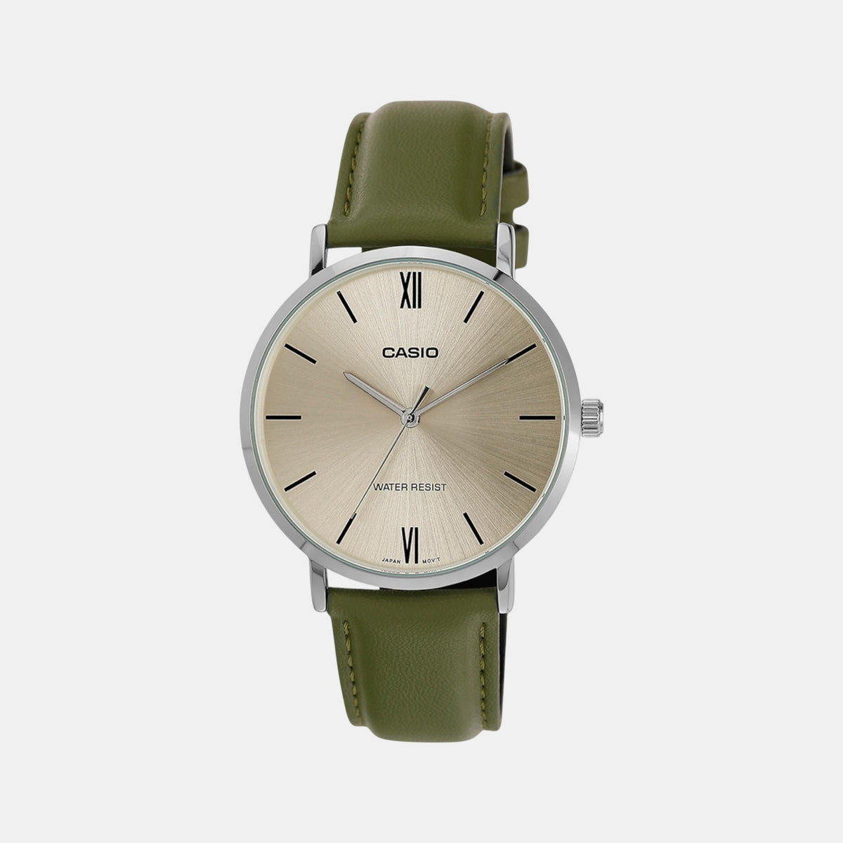 Enticer Men Quartz Green Dial Analog Leather Watch A2320