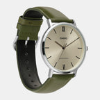 Enticer Men Quartz Beige Dial Analog Leather Watch A2320