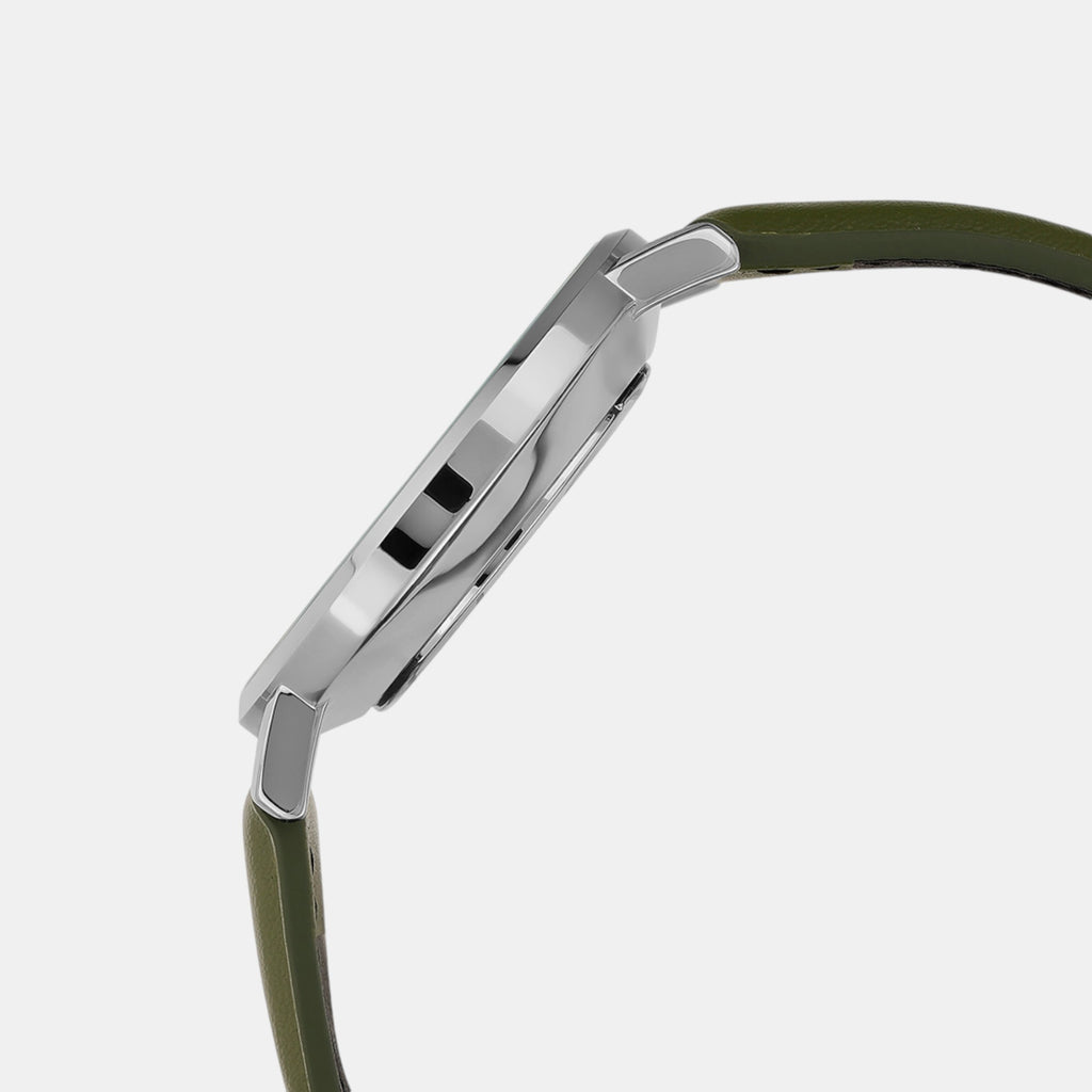 Enticer Men Quartz Beige Dial Analog Leather Watch A2320