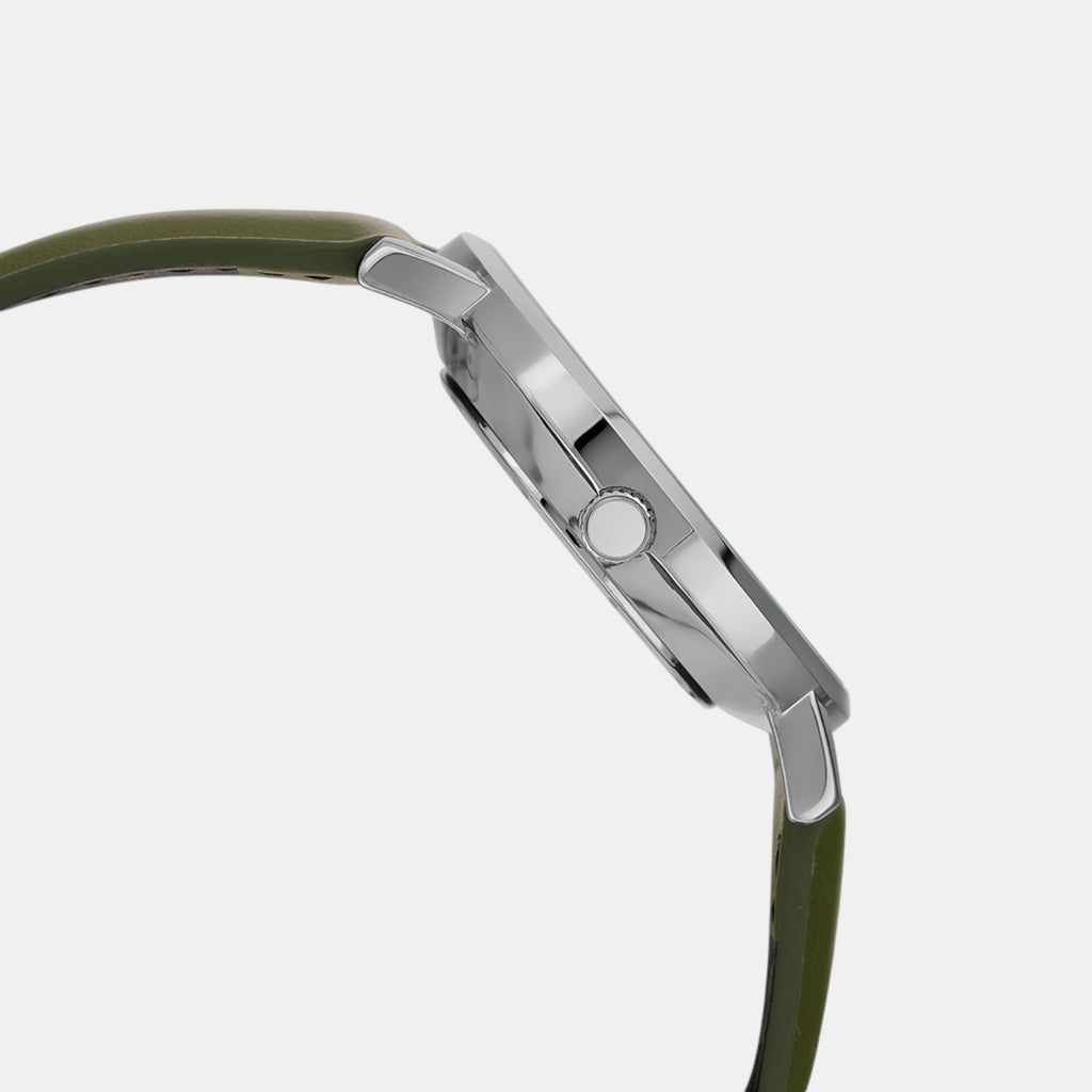 Enticer Men Quartz Beige Dial Analog Leather Watch A2320