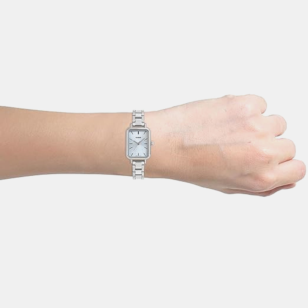 Enticer Women Quartz Blue Dial Analog Stainless Steel Watch A2324