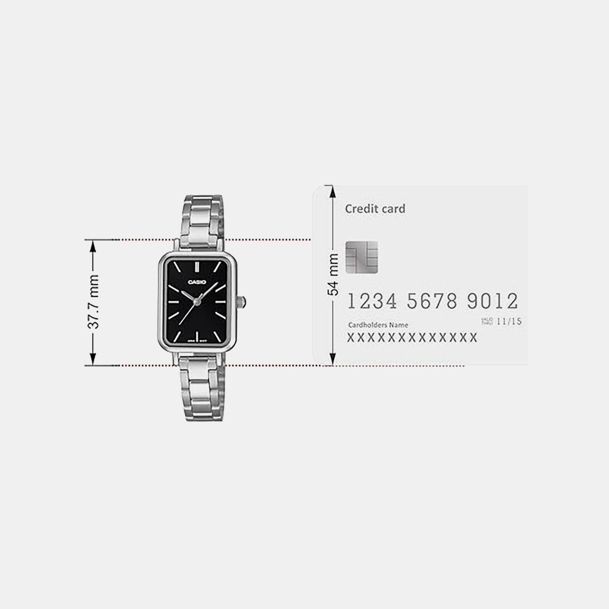 Enticer Women Quartz Black Dial Analog Stainless Steel Watch A2328