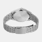 Enticer Men Quartz White Dial Multi-Function Stainless Steel Watch A2333