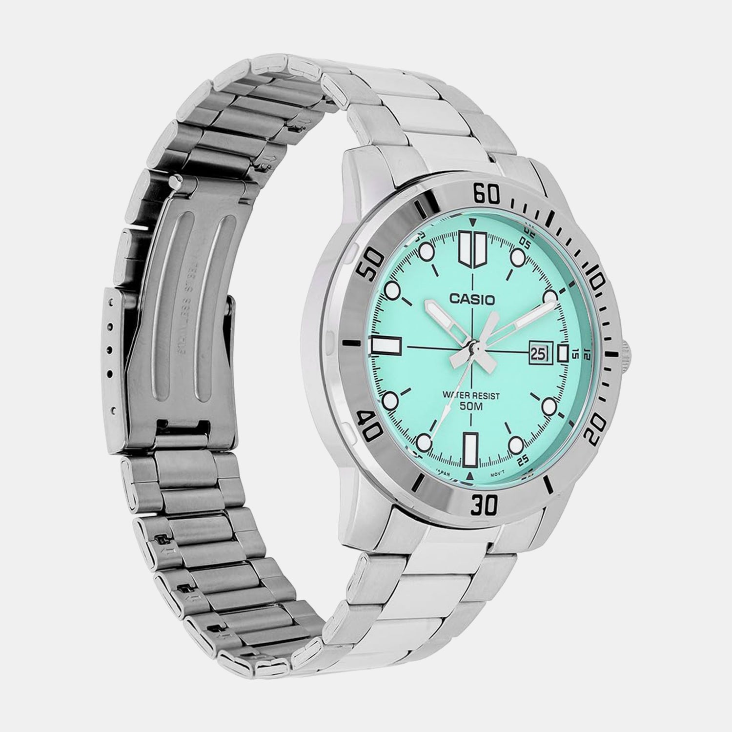 Enticer Men Quartz Blue Dial Analog Stainless Steel Watch A2334