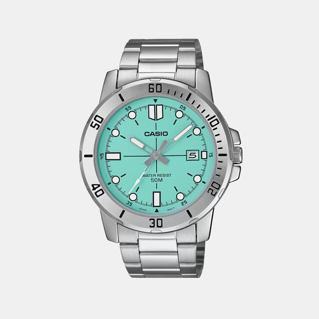Enticer Men Quartz Blue Dial Analog Stainless Steel Watch A2334
