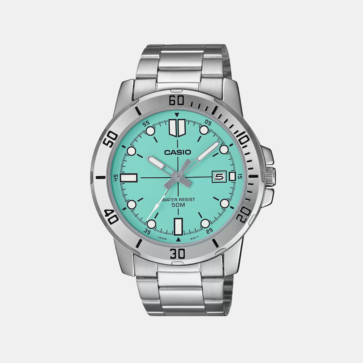 Enticer Men Quartz Blue Dial Analog Stainless Steel Watch A2334